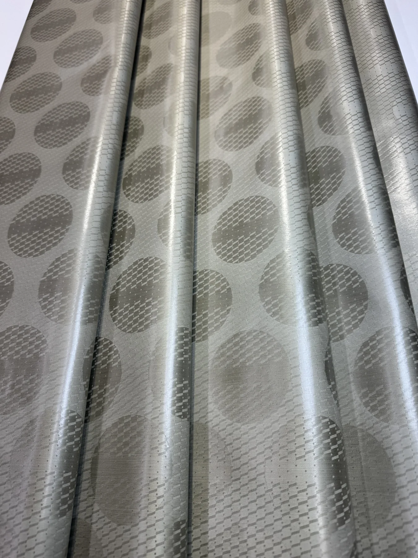 Silver brocade textile